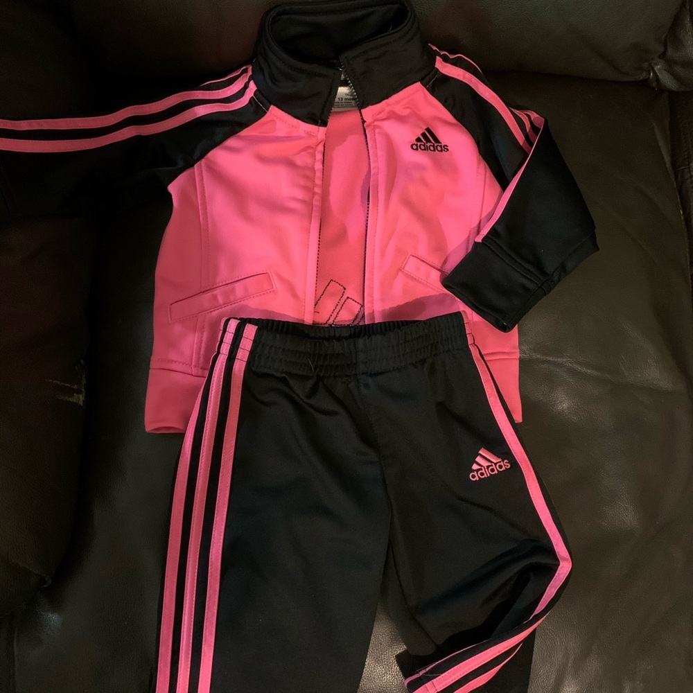 Baby/Toddler girl’s Adidas tracksuit.